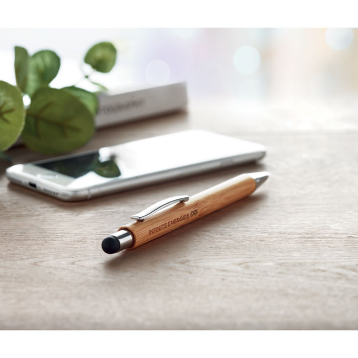 Stylo stylet bambou FSC personnalisé BAYBA