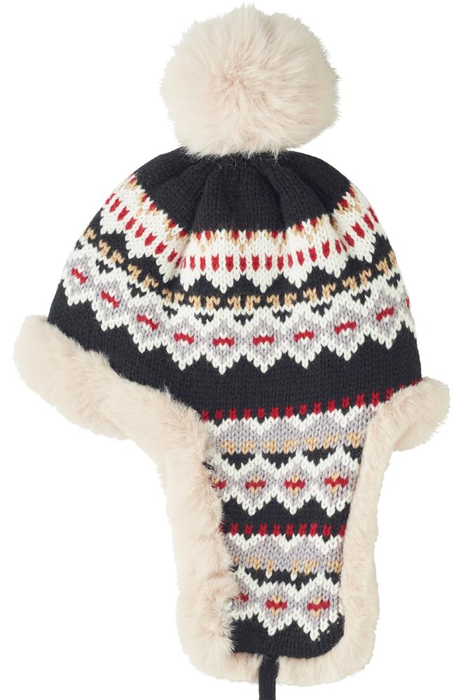 Bonnet à oreillettes et pompon personnalisé YULONG, earflap