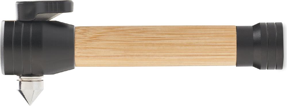 Marteau d'urgence 3 en 1 bambou personnalisé LUSTRE, côté 1
