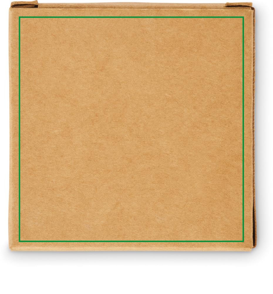 Set de 4 surligneurs boîte kraft personnalisé HIGH4, dos (impression numérique)