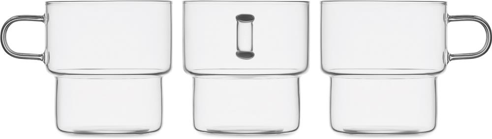 Tasse verre borosilicate 300 ml personnalisée BOROMUG, tour complet