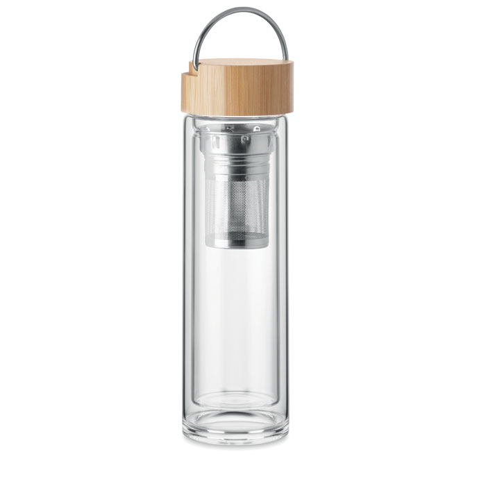 Bouteille en verre double paroi 400 ml personnalisée BATAMI