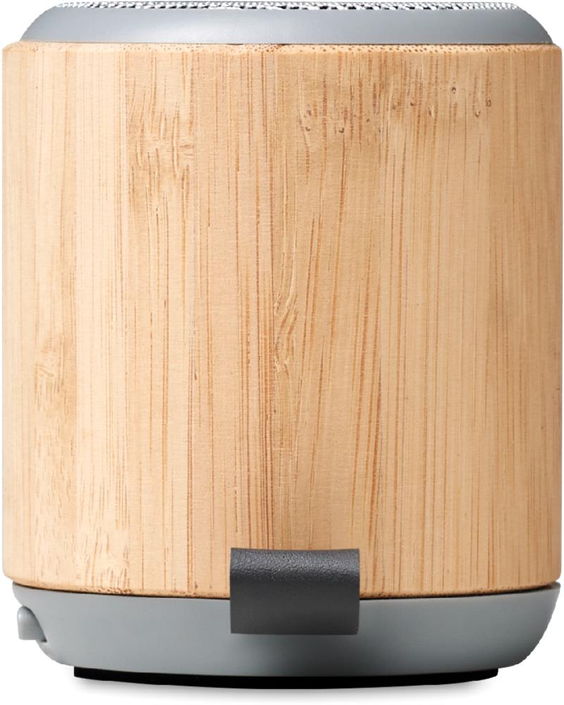 Enceinte bambou 3 W personnalisée RUGLI, côté 3