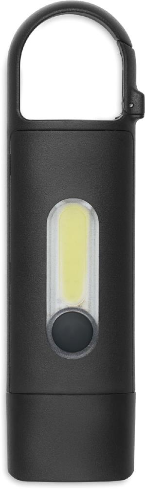 Lampe de poche COB rechargeable personnalisée BLUZ, devant côté 1