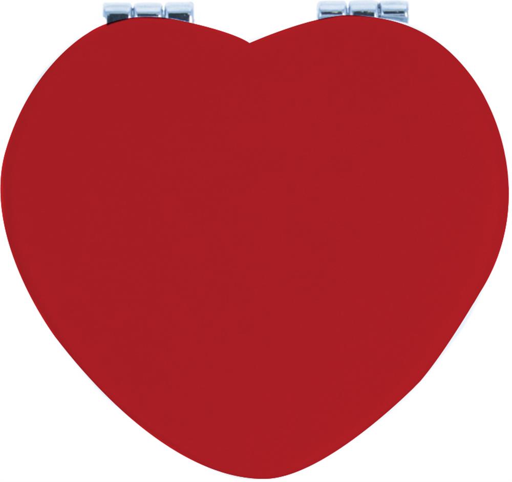 Miroir de poche cœur PU personnalisé GLOW HEART, dessous