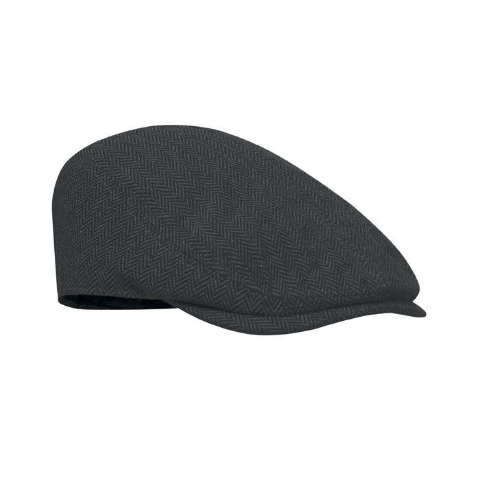 Casquette Newsboy 335 g/m² personnalisée BLIND PEAK, Noir