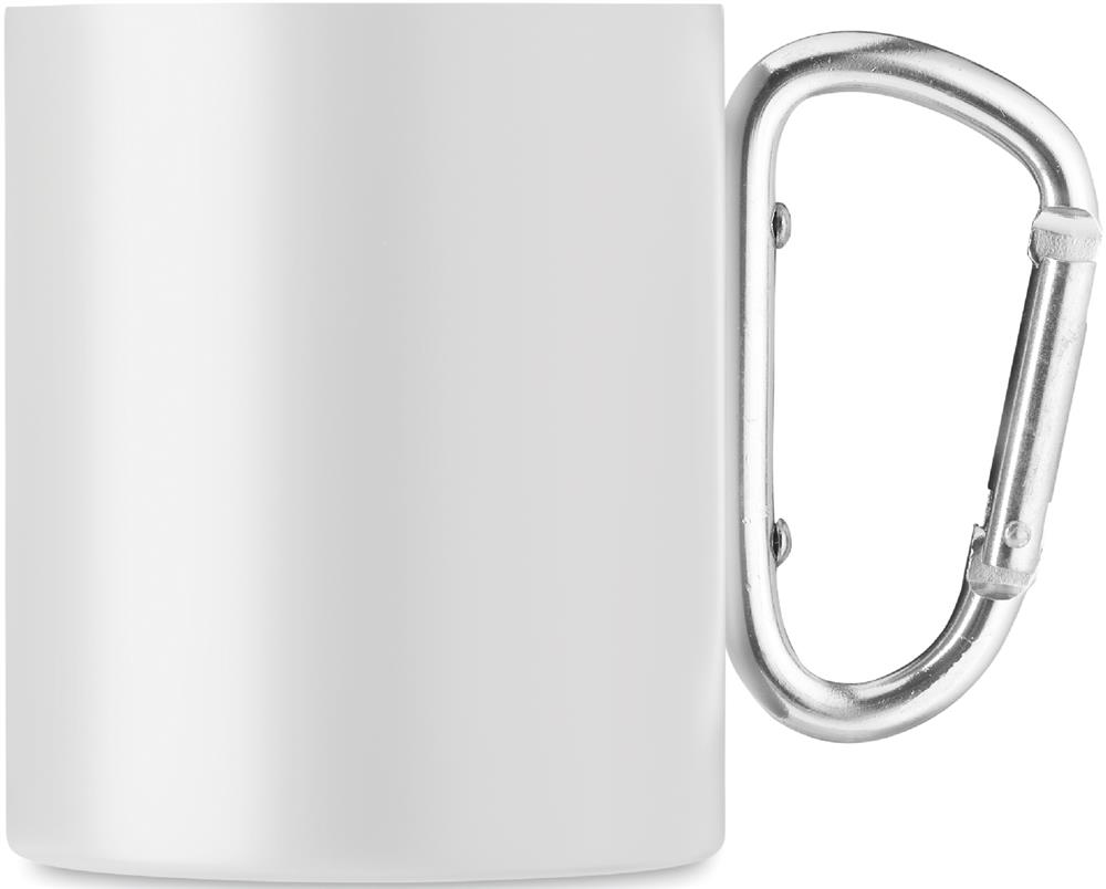 Mug inox double paroi 300 ml personnalisé AROM, droite