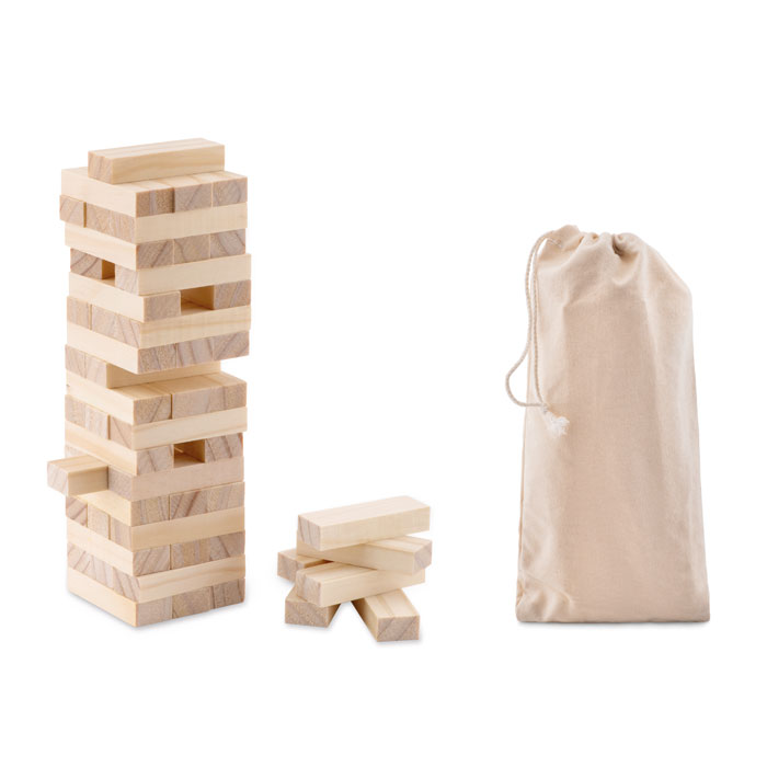 Jeu de tour à empiler en bois personnalisé PISA, Bois