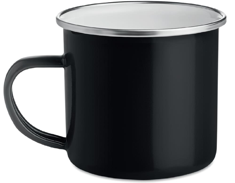 Mug métal émaillé 350 ml personnalisé PLATEADO, gauche