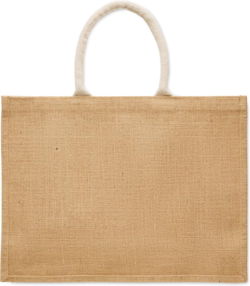 Tote bag jute et coton 280 g/m² personnalisé BAGA, dos
