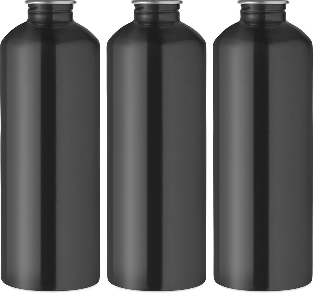 Bouteille inox 1L personnalisée RE-ONE MOSS, tour complet (gravure laser 360)