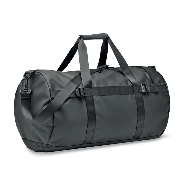 Sac de sport bâche Tarpaulin personnalisé JAYA DUFFLE, Noir