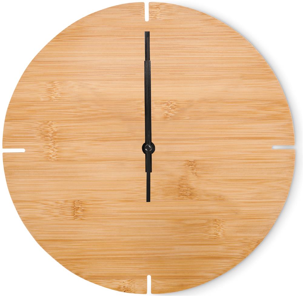 Horloge murale bambou 30 cm personnalisée ESFERE, partie 3