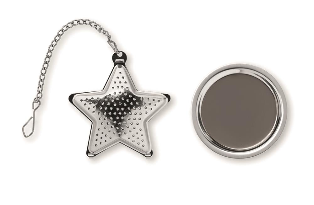 Infuseur à thé étoile inox personnalisé STARFILTER, dessus