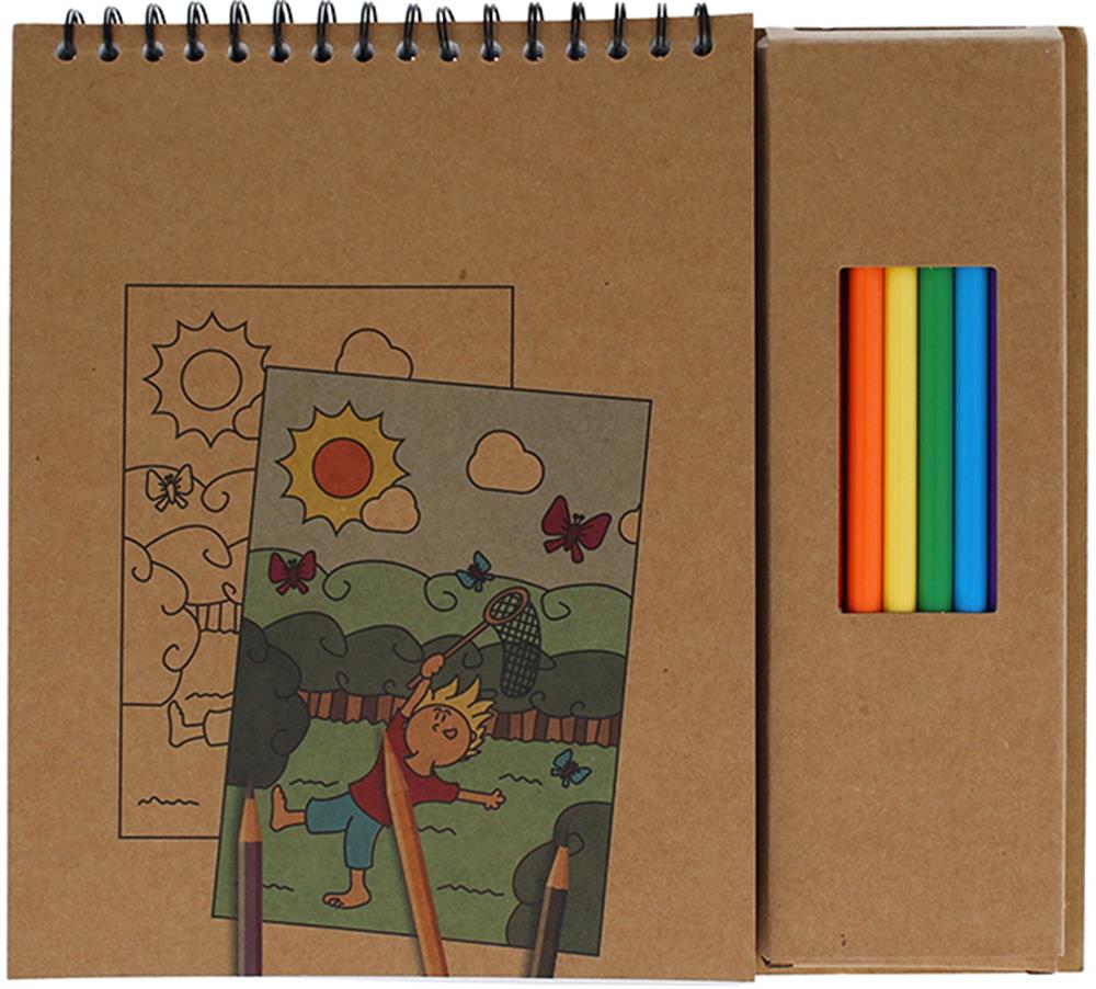 Set de coloriage avec bloc personnalisé COLOPAD, dessus