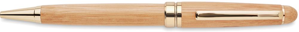 Stylo bille coffret bambou personnalisé ETNA, dans l'axe du clip