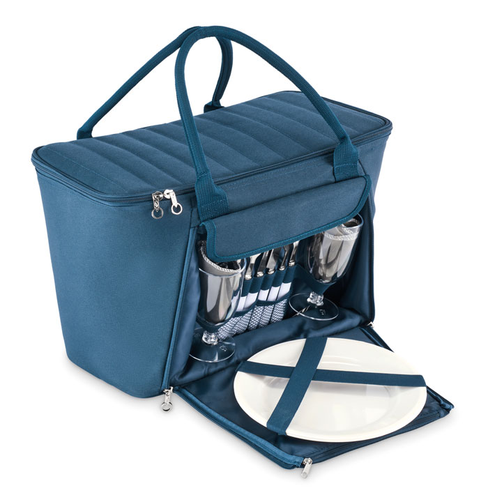 Sac pique-nique isotherme 2 personnes personnalisé FORUS, Bleu