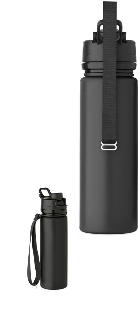 Bouteille pliable silicone 500 ml personnalisée LETT, milieu sangle