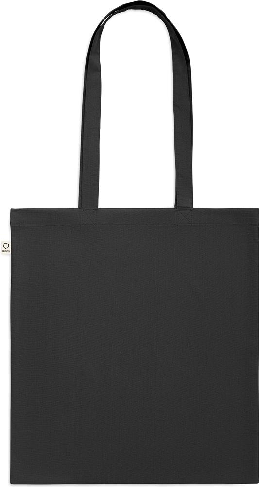 Tote bag coton recyclé 140 g/m² personnalisé VIVEKA COLOUR, dos (transfert numérique)